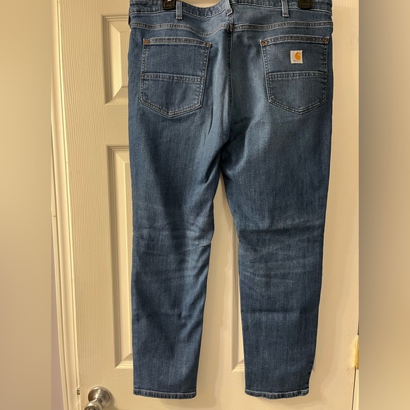 NWOT Carhartt Women's Plus Size 18 Slim Jeans in Medium Blue Wash - Picture 5 of 8
